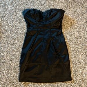 Bebe satin black cocktail dress size M